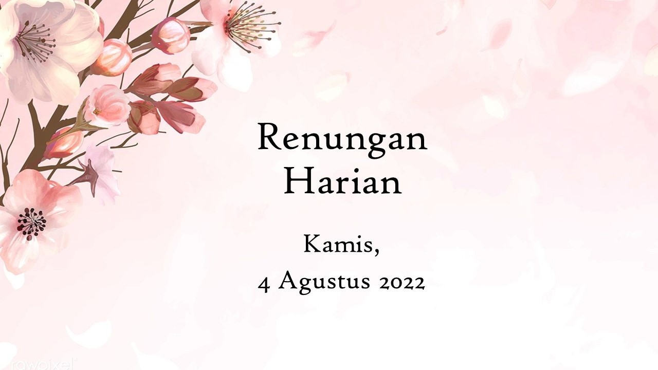 renungan harian hari ini