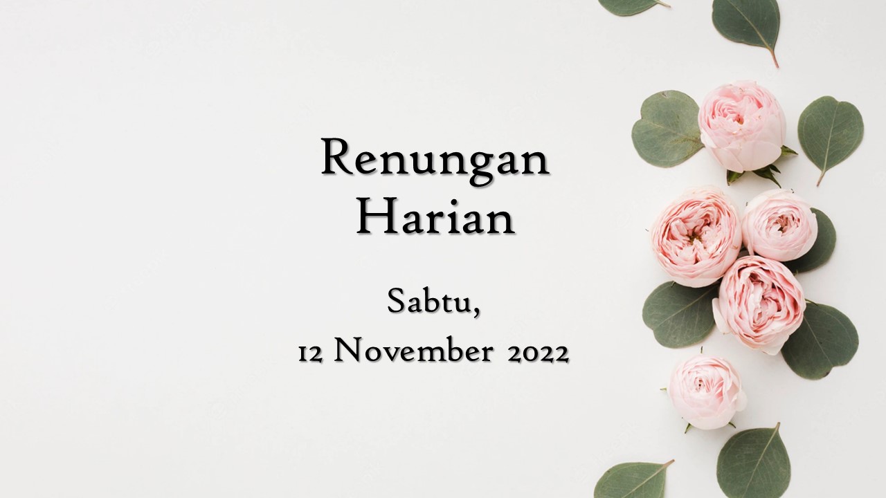renungan harian hari ini