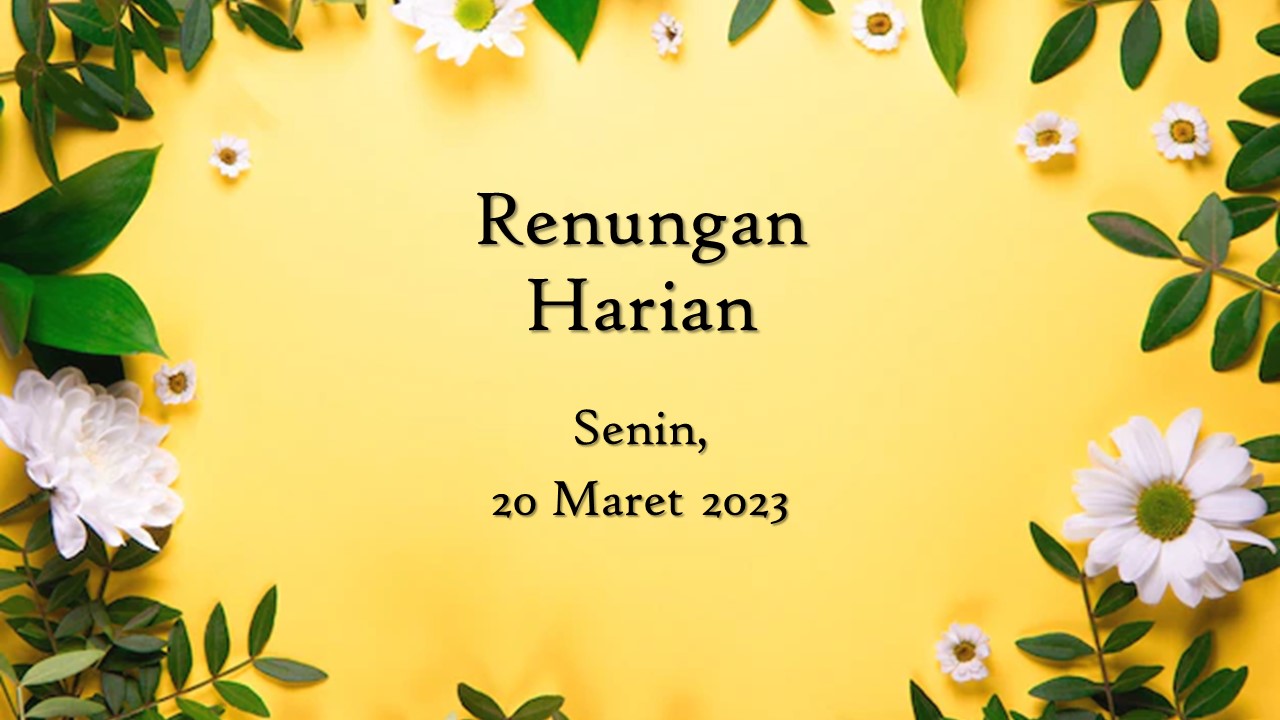 renungan harian hari ini