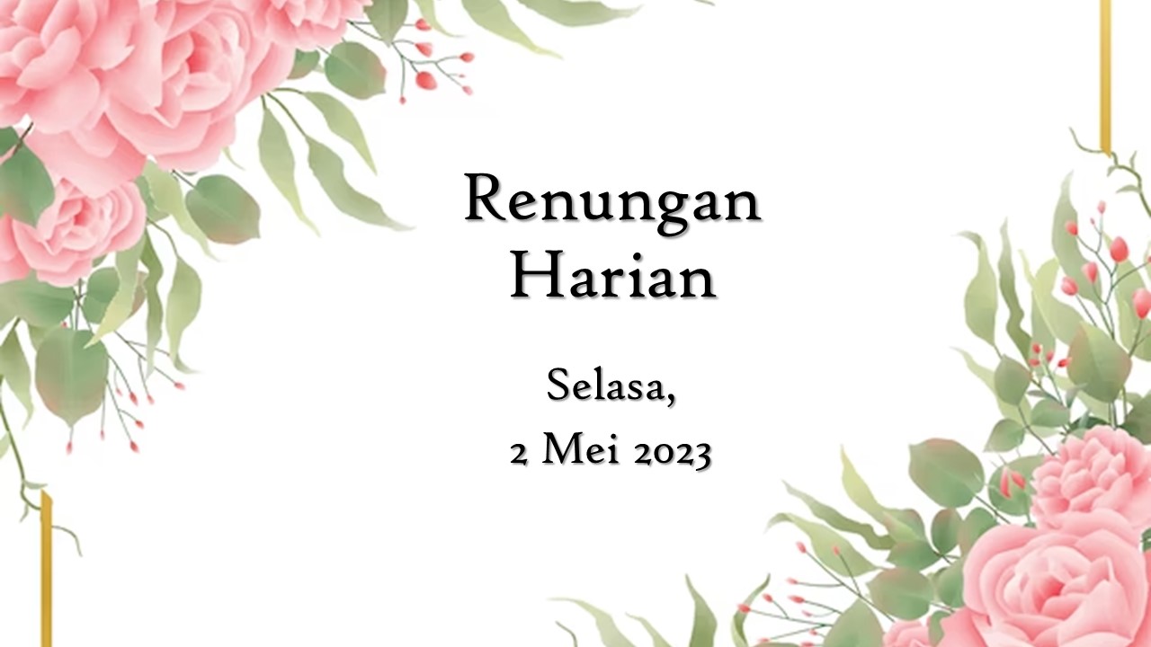 renungan harian hari ini