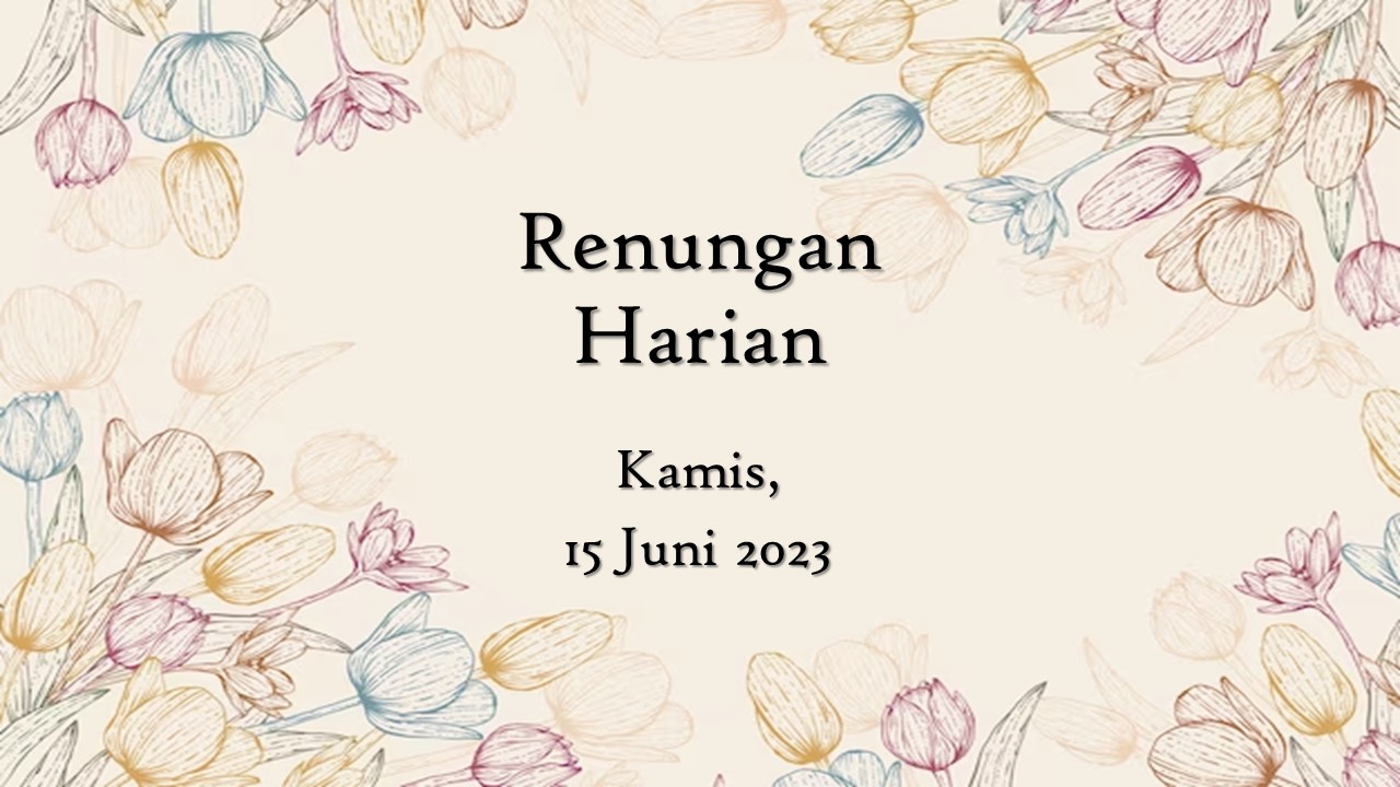renungan harian hari ini