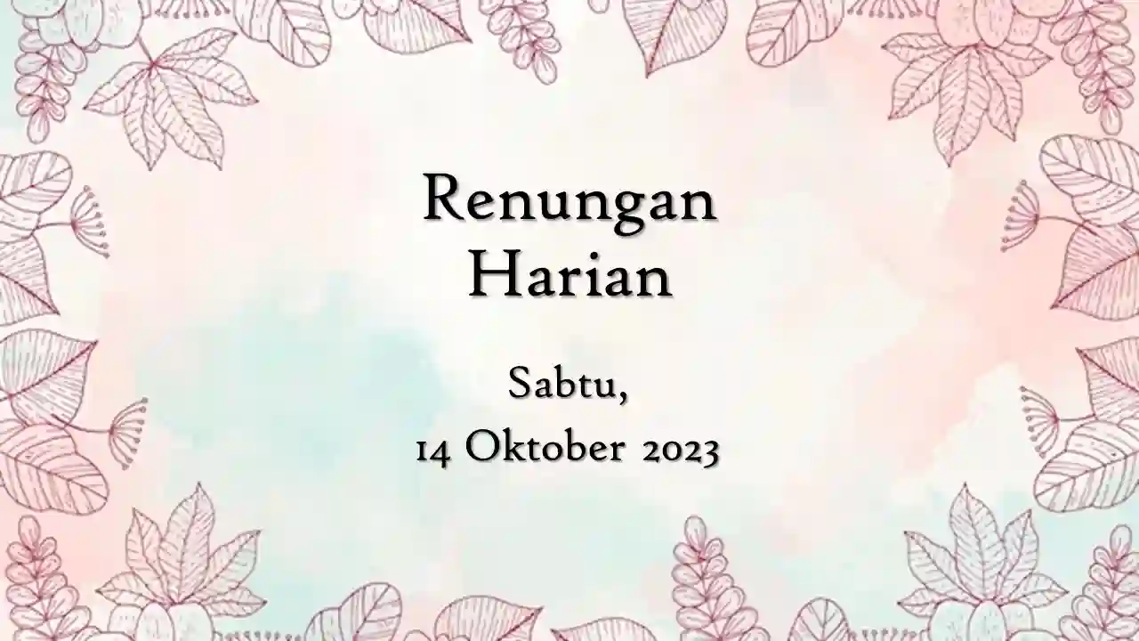 renungan harian katolik