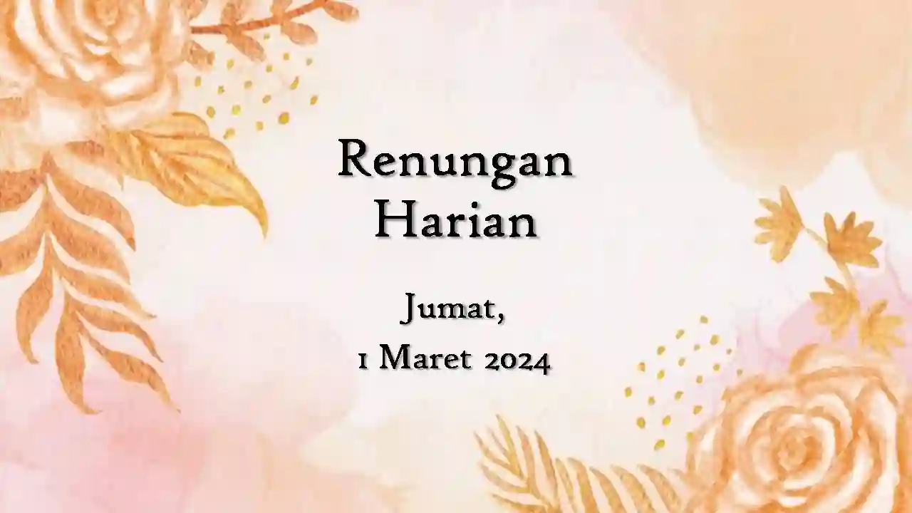 renungan harian hari ini