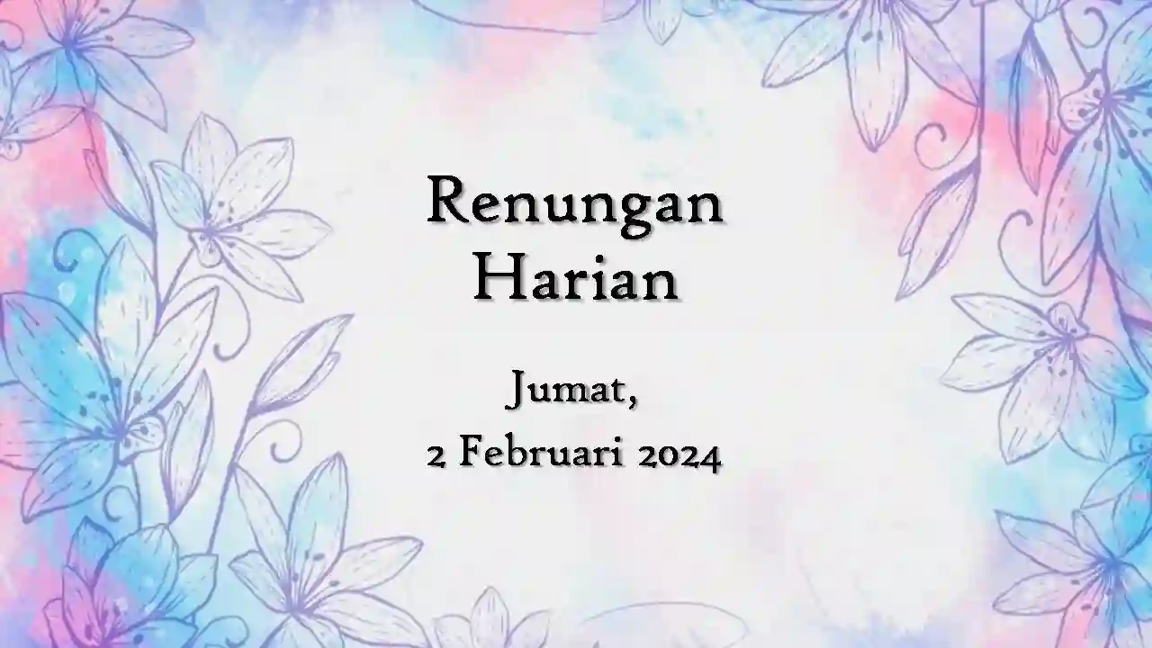 renungan harian hari ini