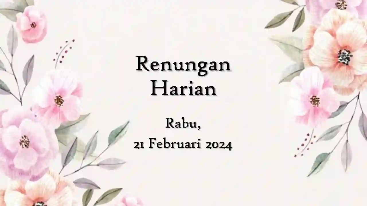 renungan harian hari ini