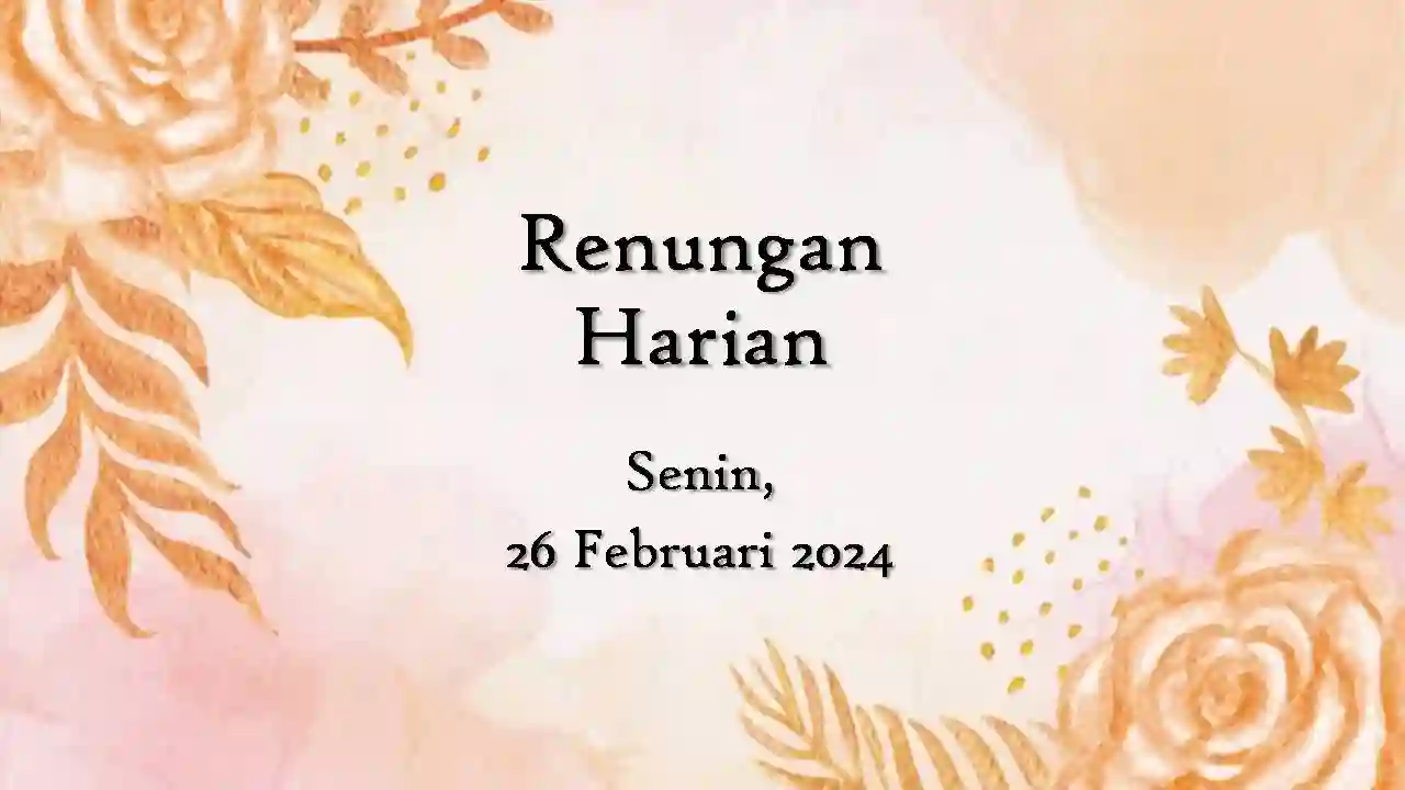 renungan harian hari ini