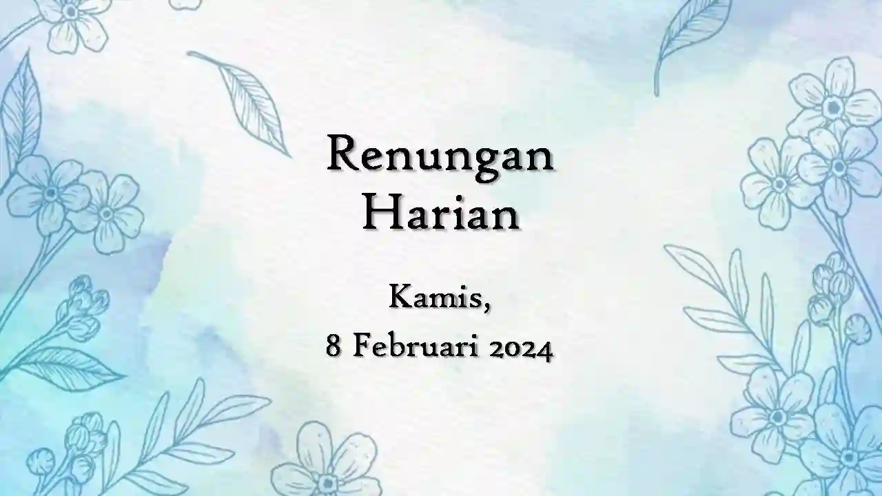 renungan harian hari ini