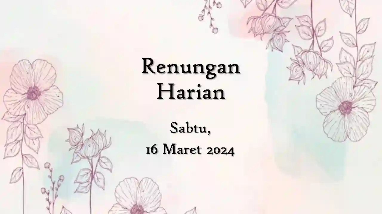 renungan harian hari ini