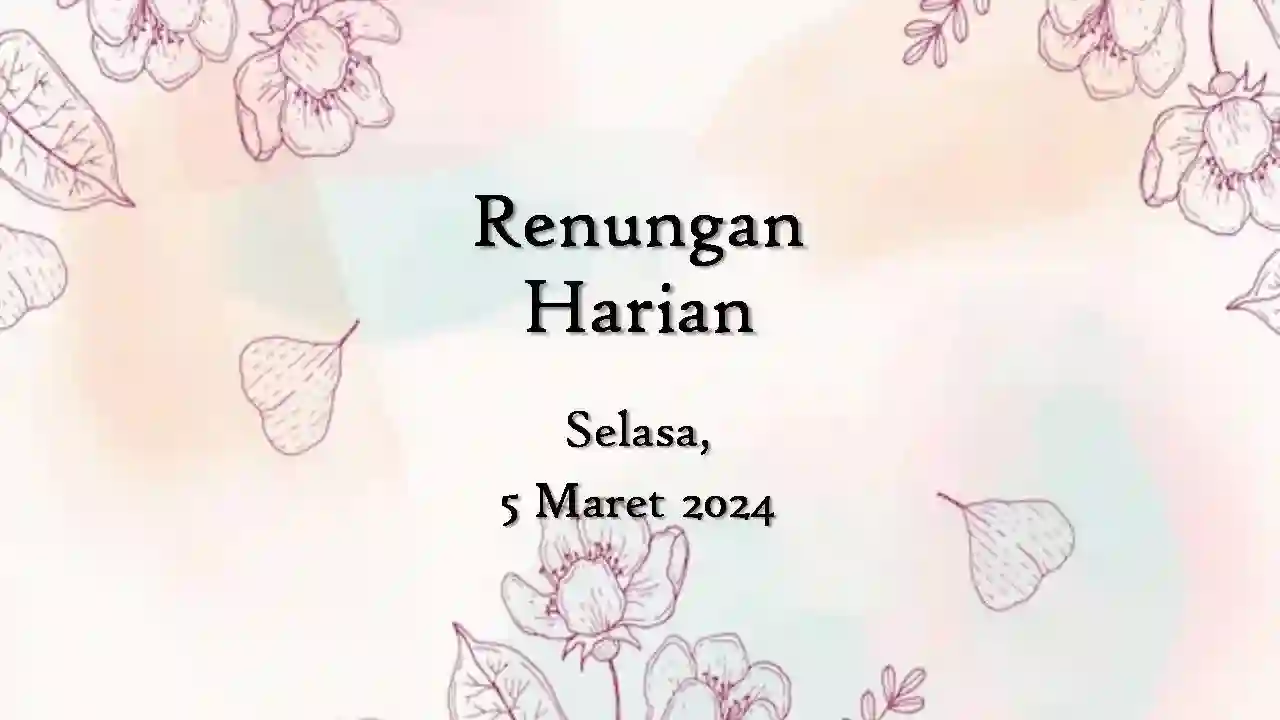renungan harian hari ini