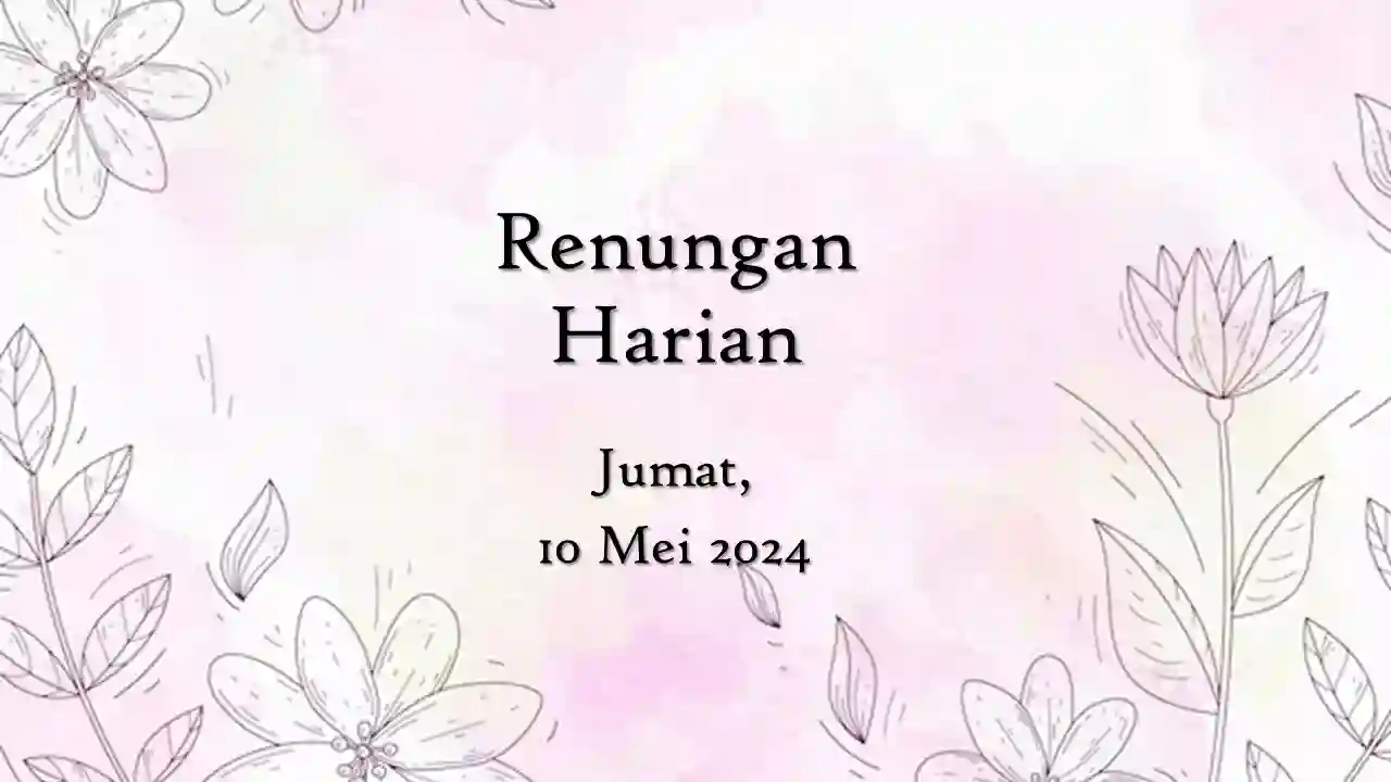 renungan harian hari ini