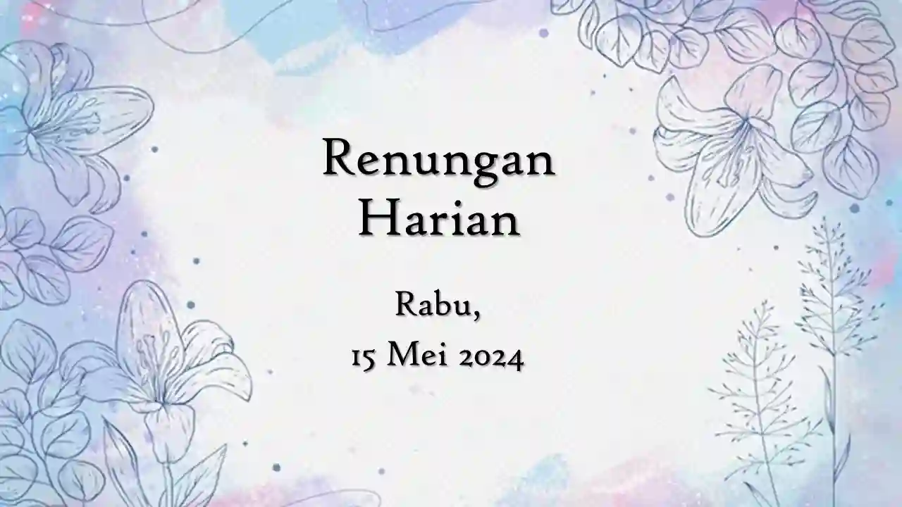 renungan harian hari ini