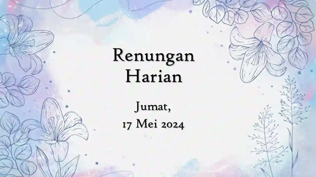 renungan harian hari ini
