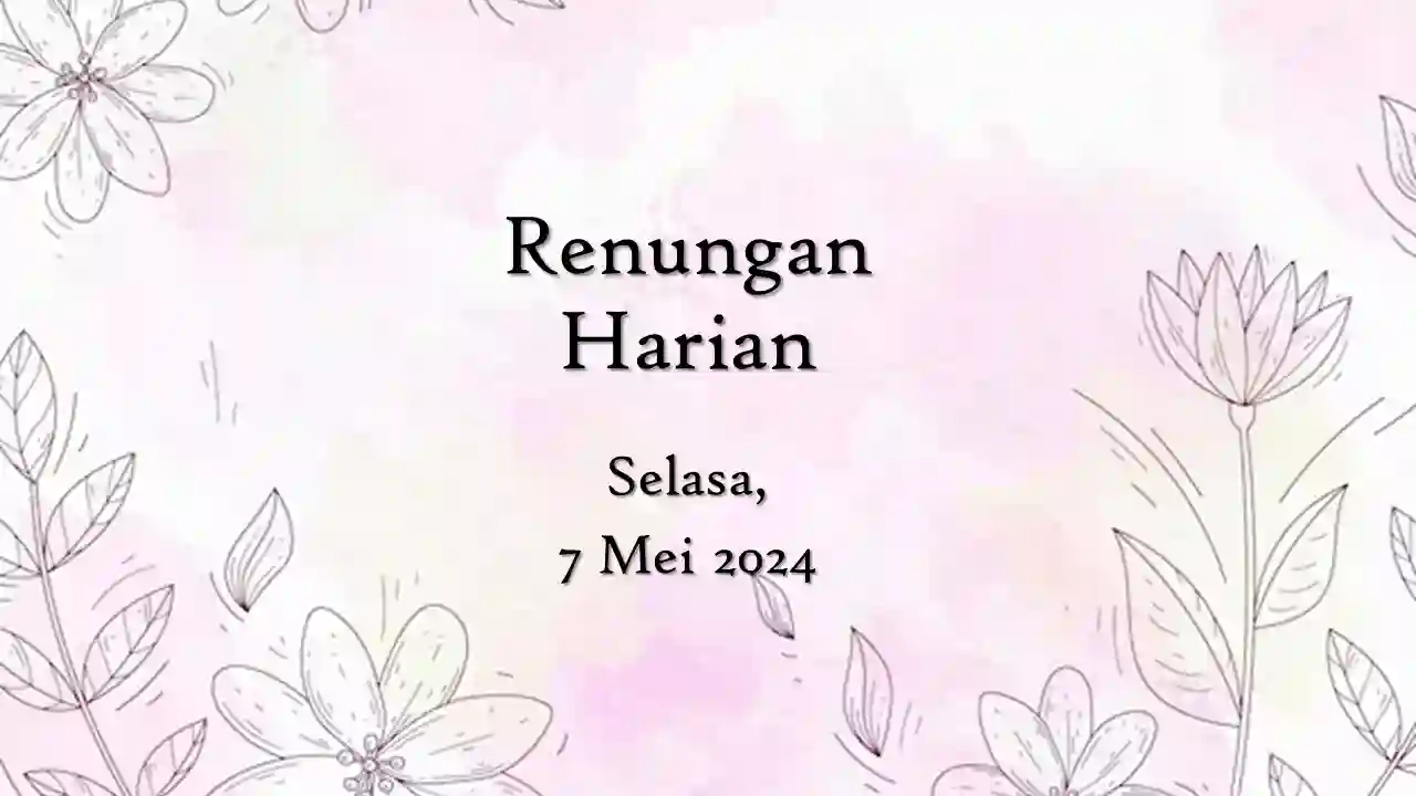 renungan harian hari ini