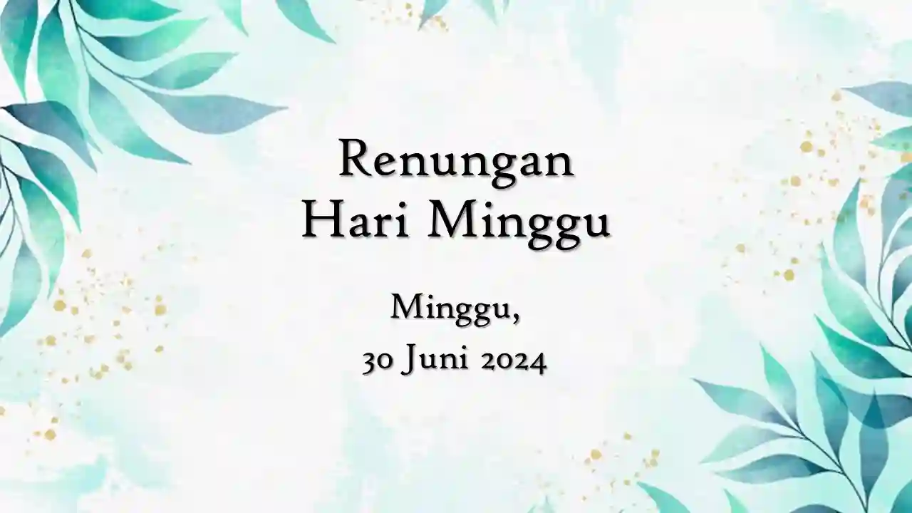 renungan harian hari ini