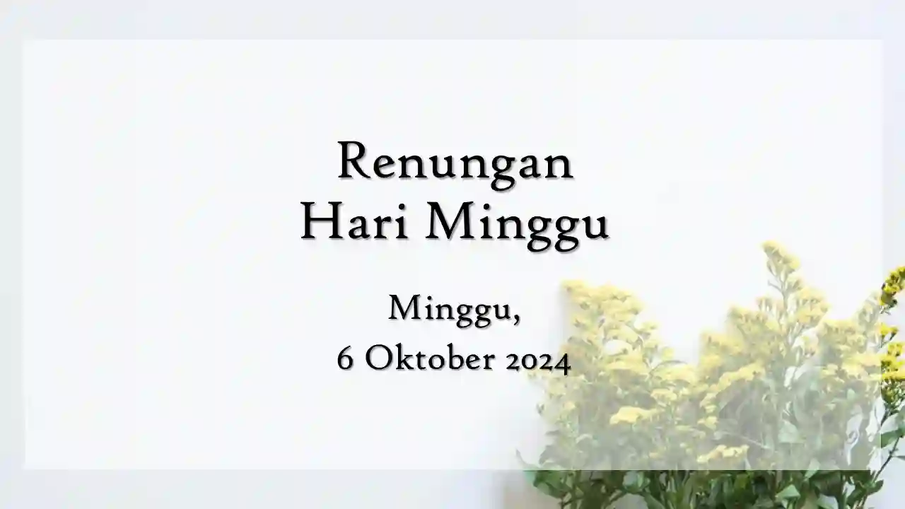 renungan harian hari ini