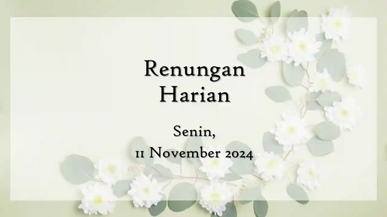 renungan harian hari ini