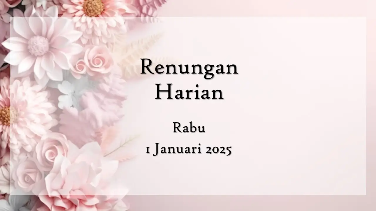 renungan harian hari ini