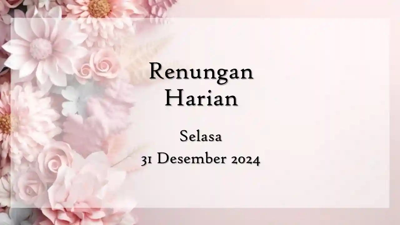 renungan harian hari ini