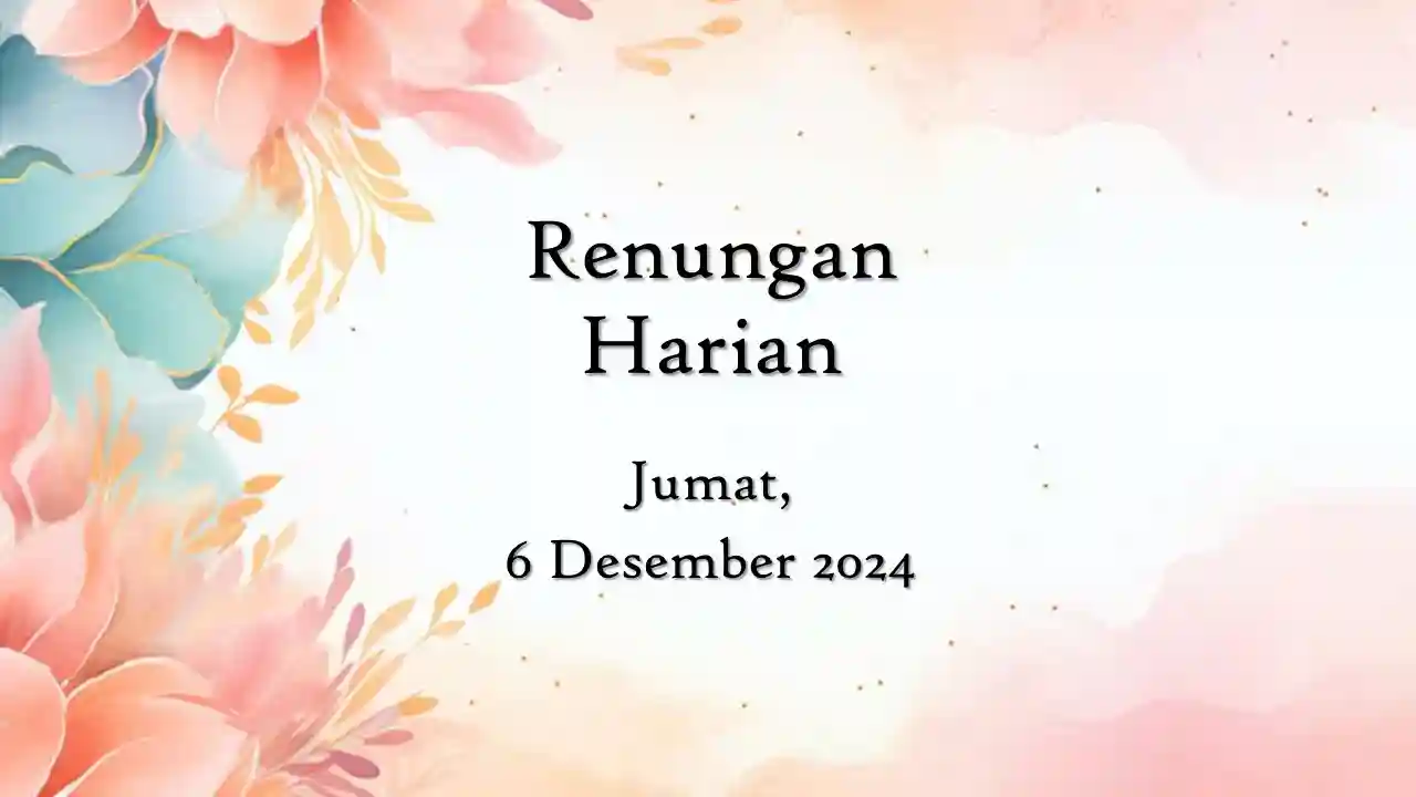 renungan harian hari ini