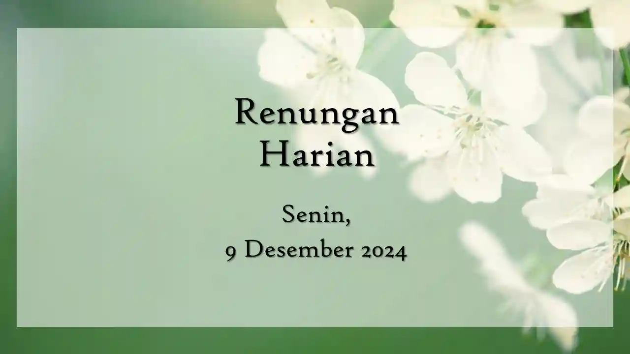 renungan harian hari ini