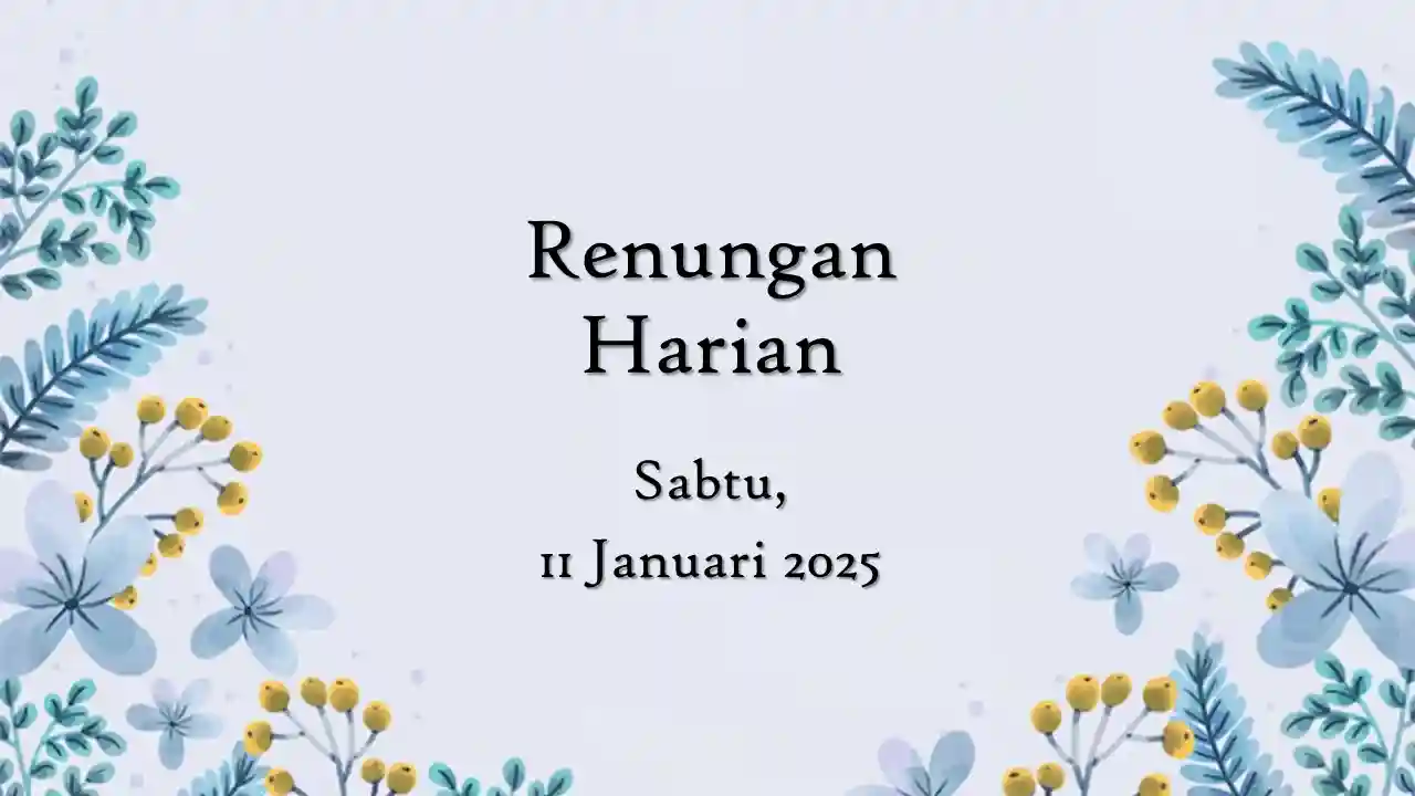 renungan harian hari ini