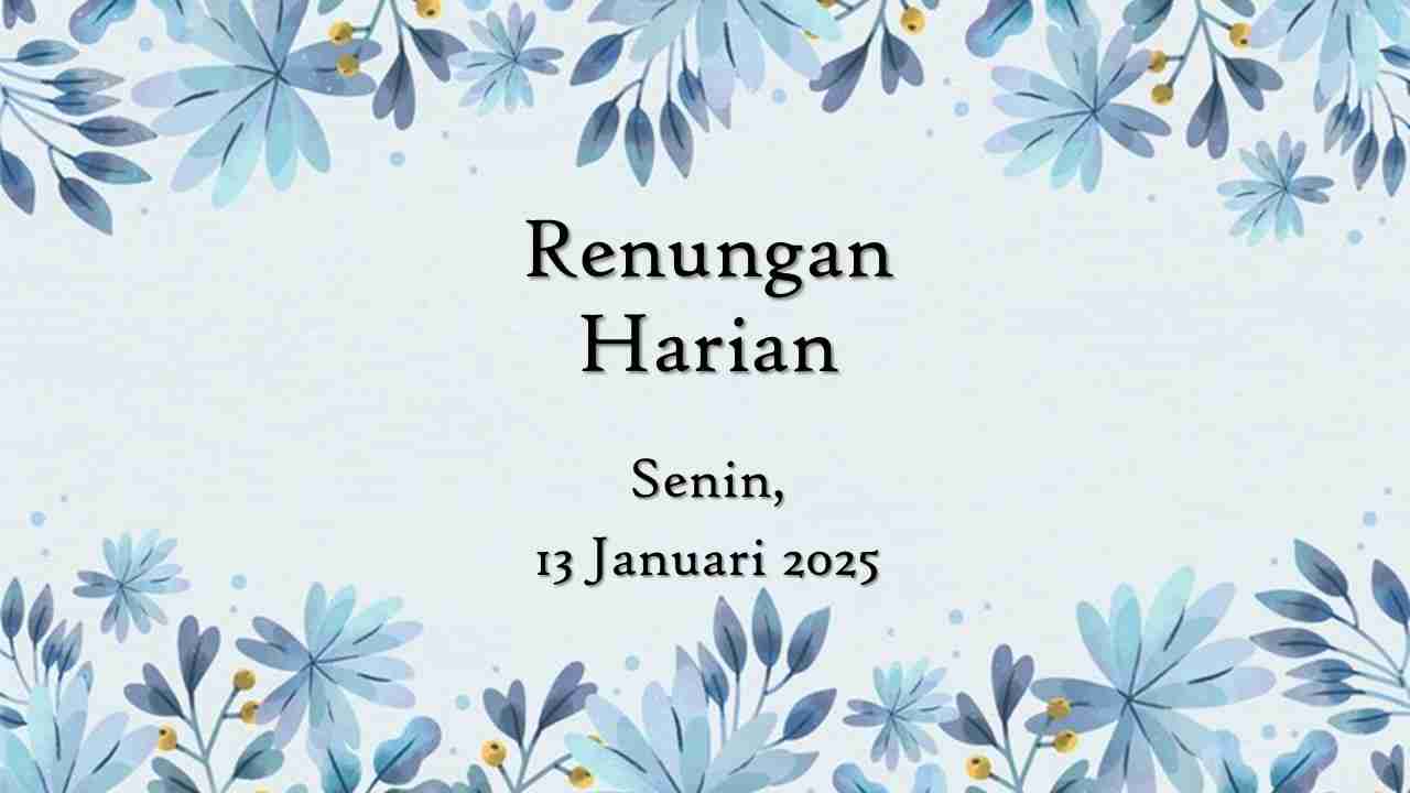 renungan harian hari ini