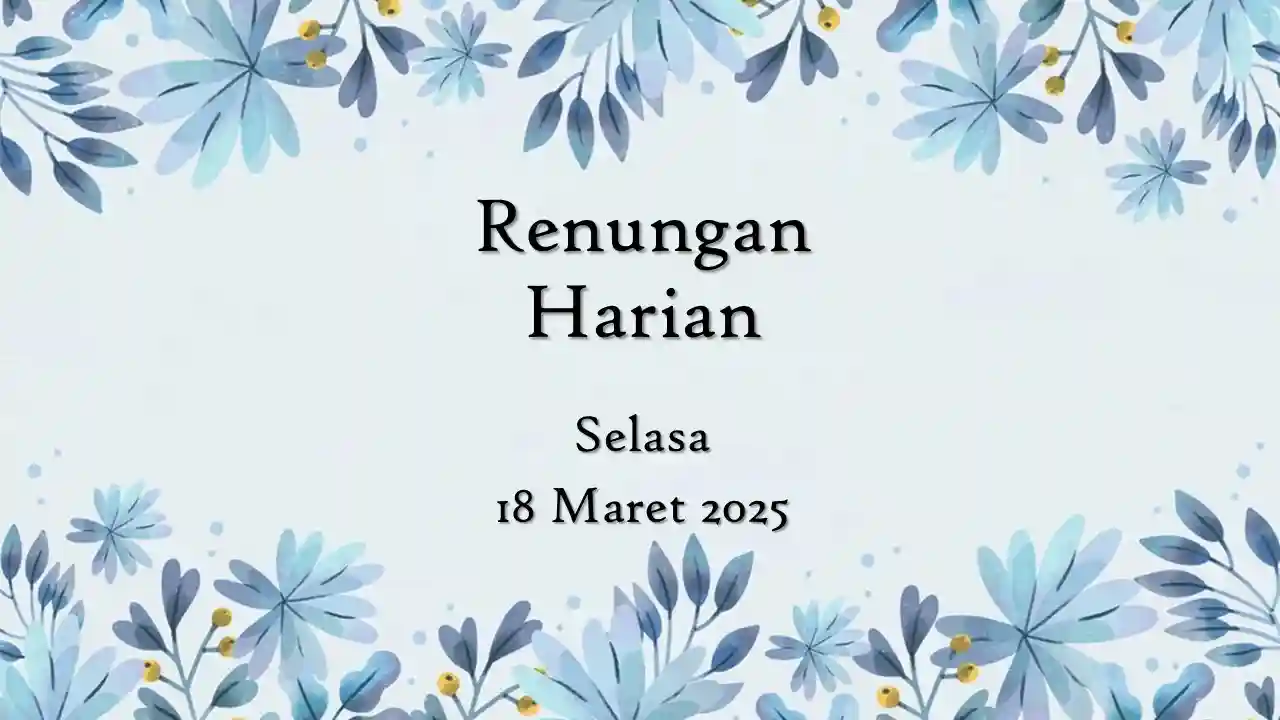 renungan harian hari ini