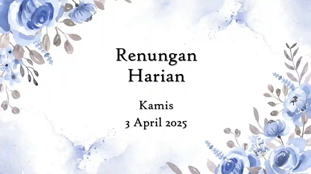 renungan harian hari ini