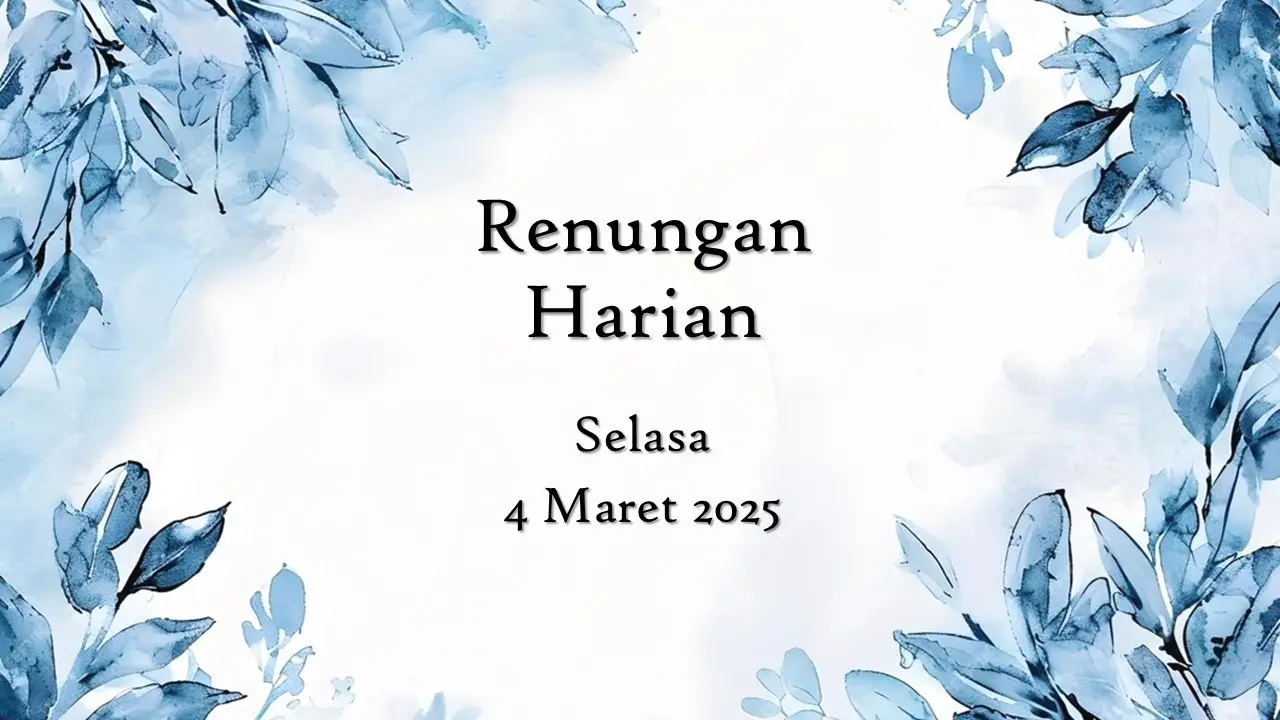 renungan harian hari ini