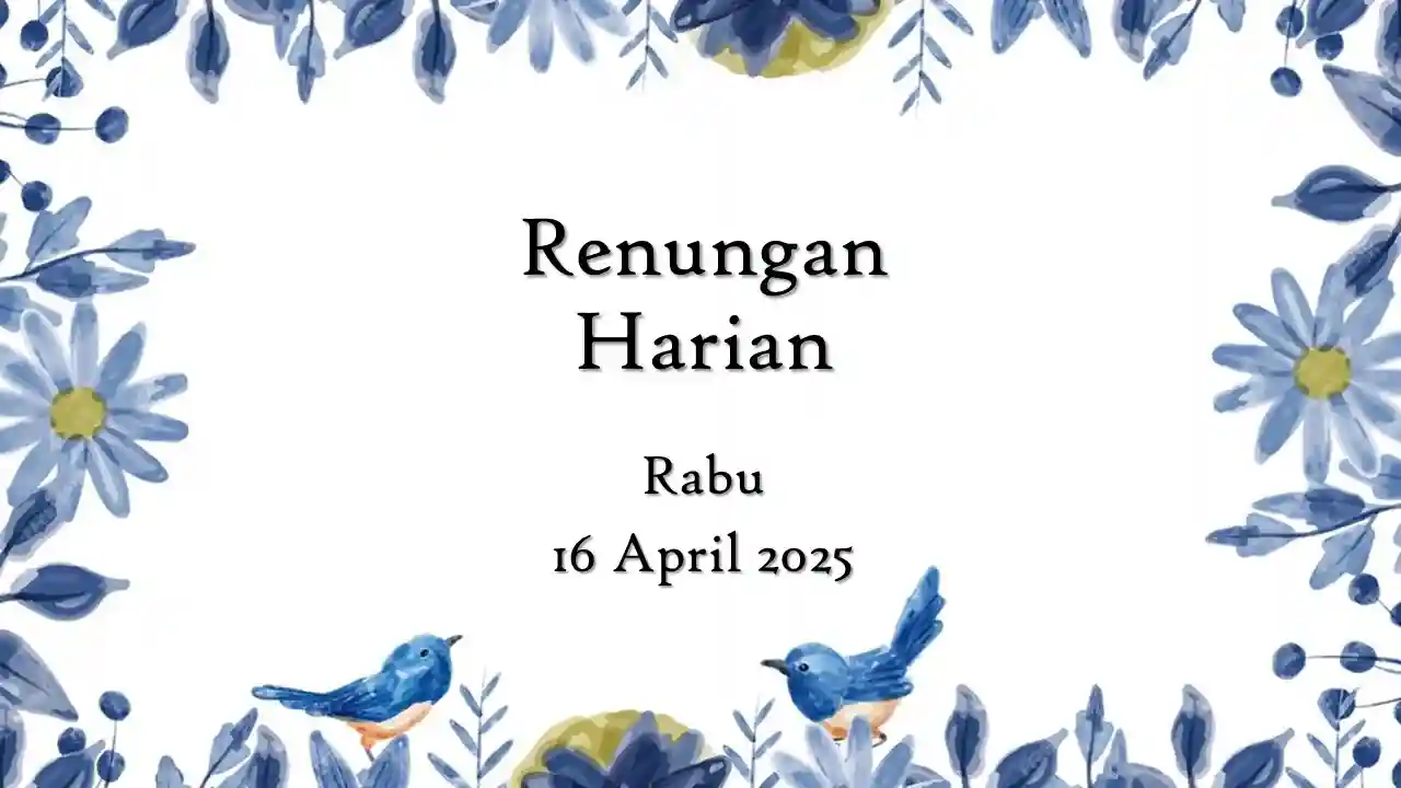 renungan harian hari ini