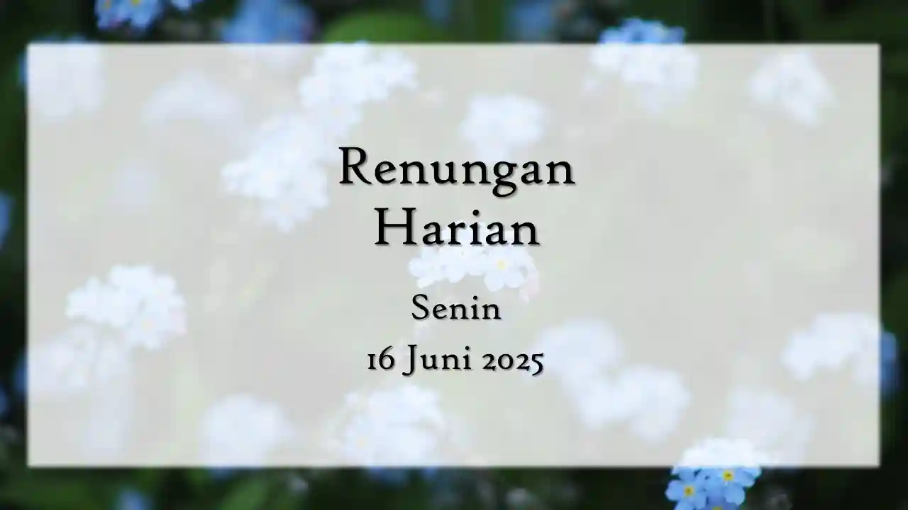 renungan harian hari ini