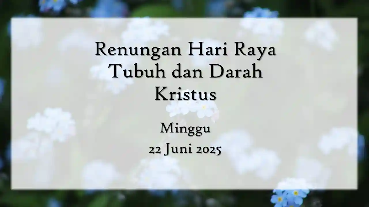 renungan harian hari ini