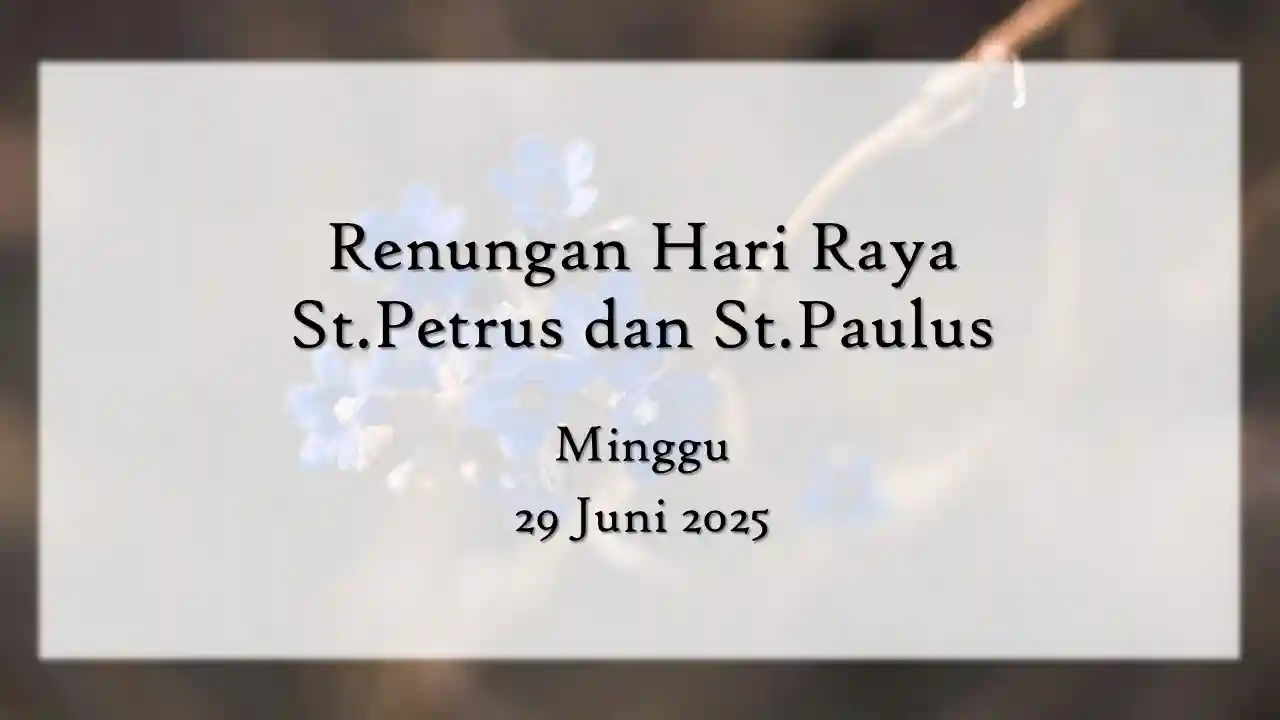 renungan harian hari ini