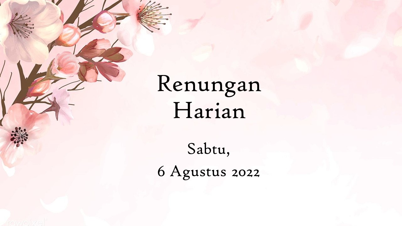 renungan harian hari ini