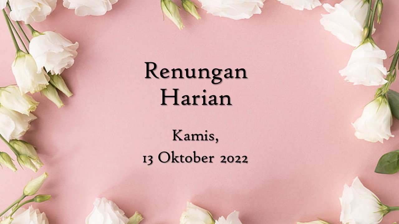 renungan harian hari ini